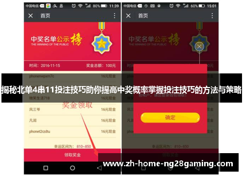 揭秘北单4串11投注技巧助你提高中奖概率掌握投注技巧的方法与策略